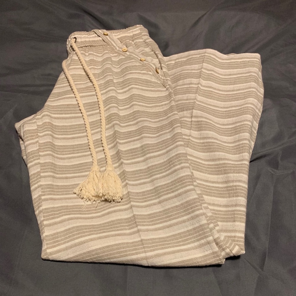 Palazzo drawstring pants